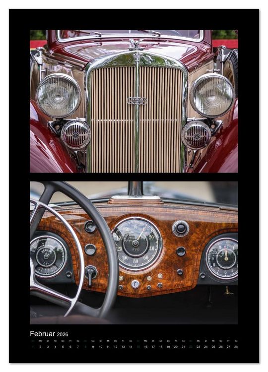 Produktbild: Klassische Oldtimer (Wandkalender 2026 DIN A2 hoch), CALVENDO Monatskalender