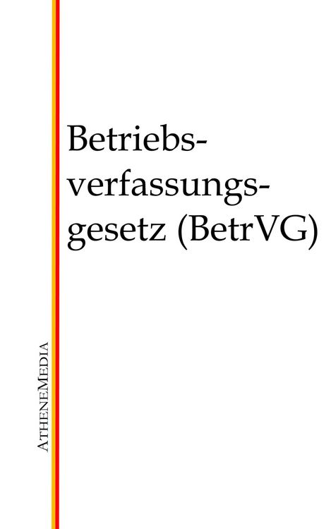 Produktbild: Betriebsverfassungsgesetz (BetrVG)