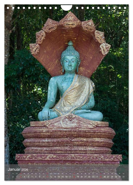 Produktbild: Buddha - Harmonie und Gelassenheit (Wandkalender 2026 DIN A4 hoch), CALVENDO Monatskalender