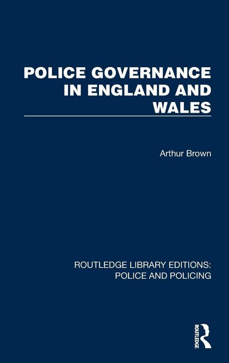 Produktbild: Police Governance in England and Wales