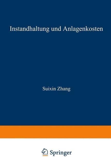 Produktbild: Instandhaltung und Anlagenkosten