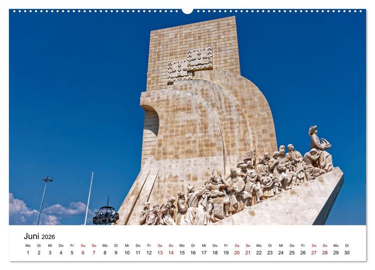 Produktbild: Lissabon und seine Wahrzeichen - Zwischen Tradition und Moderne (Wandkalender 2026 DIN A2 quer), CALVENDO Monatskalender