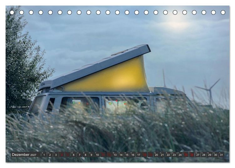Produktbild: Vanlife - Gl&uuml;cklich auf vier R&auml;dern (Tischkalender 2027 DIN A5 quer), CALVENDO Monatskalender