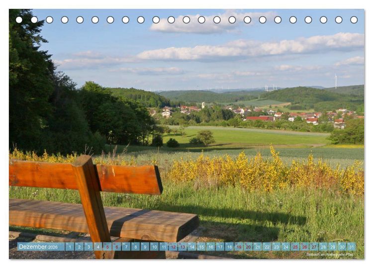 Produktbild: SAARLAND - AUSSICHTSREICH (Tischkalender 2026 DIN A5 quer), CALVENDO Monatskalender