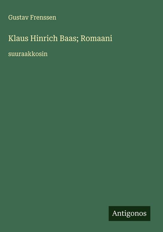 Produktbild: Klaus Hinrich Baas; Romaani