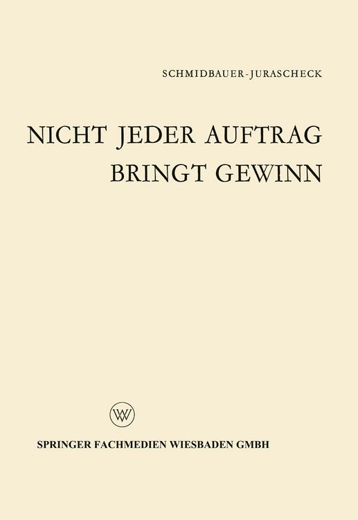 Produktbild: Nicht jeder Auftrag bringt Gewinn