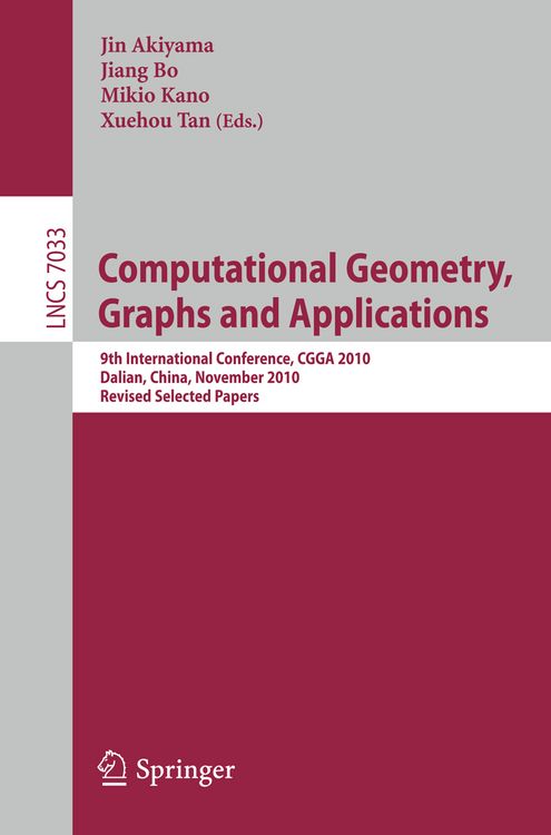 Produktbild: Computational Geometry, Graphs and Applications