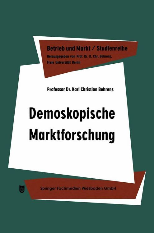Produktbild: Demoskopische Marktforschung