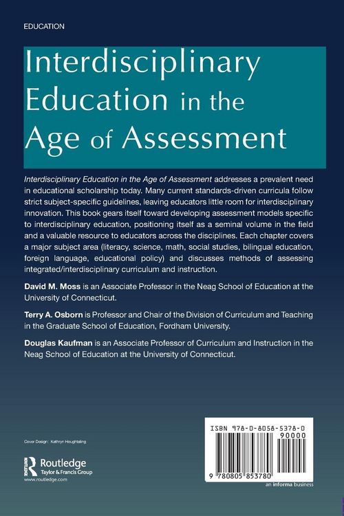Produktbild: Interdisciplinary Education in the Age of Assessment