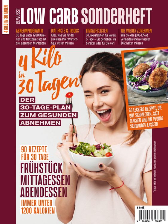Produktbild: Bewusst Low Carb SONDERHEFT: 4 Kilo in 30 Tagen