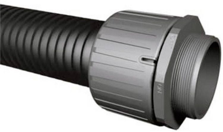 Produktbild: HellermannTyton 166-22201 HG13-90-M16 Schlauchverschraubung Schwarz M16 9.80mm 1St.