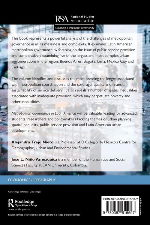 Produktbild: Metropolitan Governance in Latin America