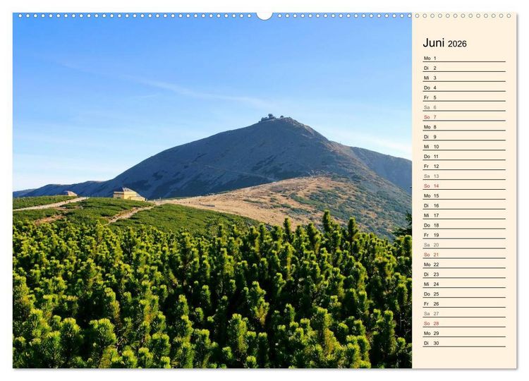 Produktbild: Riesengebirge (hochwertiger Premium Wandkalender 2026 DIN A2 quer), Kunstdruck in Hochglanz