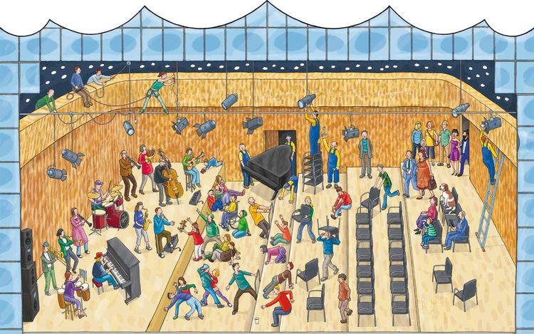 Produktbild: Mein großes Elbphilharmonie-Wimmelbuch