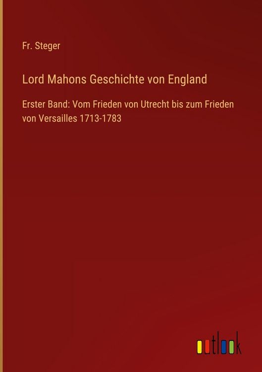 Produktbild: Lord Mahons Geschichte von England