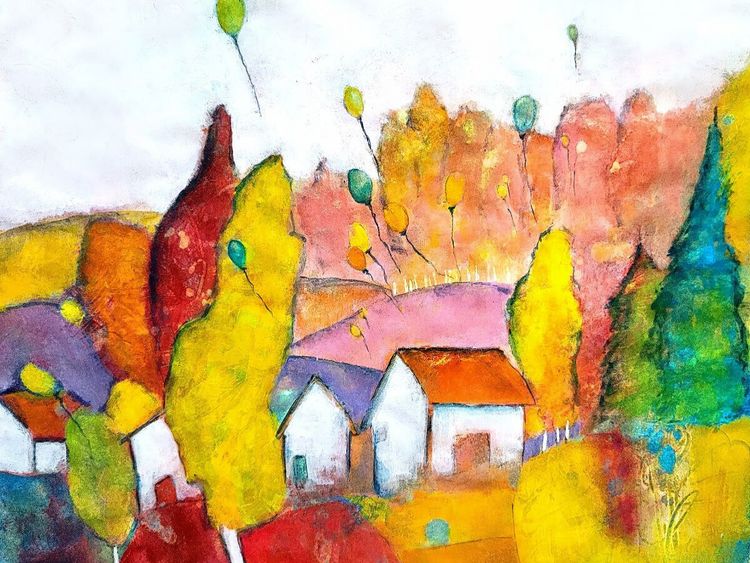 Produktbild: CALVENDO Puzzle Ein Moment des Loslassens - eingefangen in herbstlichem Leuchten. | 1000 Teile Lege-Gr&ouml;&szlig;e 64x48cm Foto-Puzzle f&uuml;r gl&uuml;ckliche Stunden
