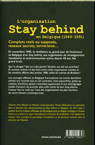 Produktbild: L'organisation Stay behind en Belgique (1949-1991)