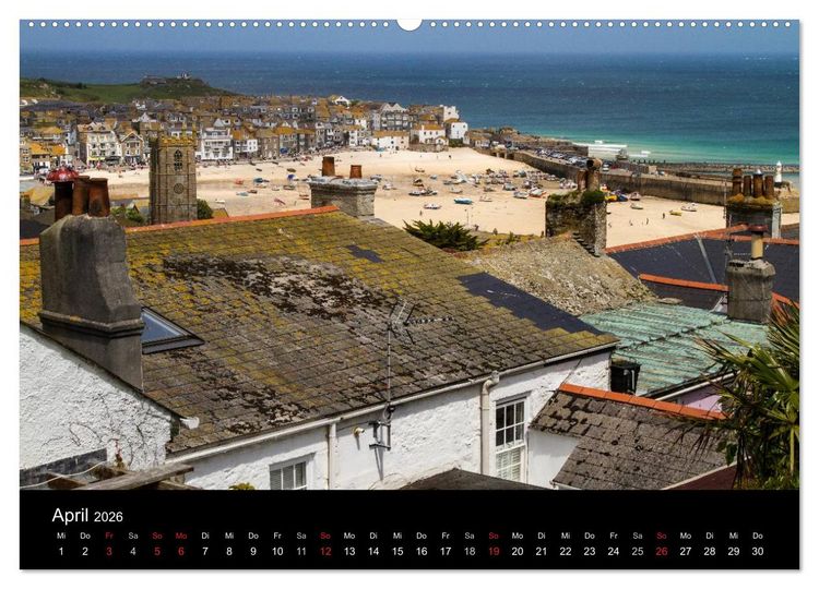 Produktbild: Englands K&uuml;sten 2026 (Wandkalender 2026 DIN A2 quer), CALVENDO Monatskalender