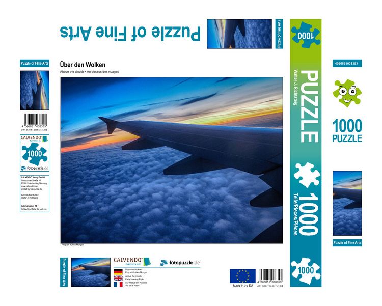 Produktbild: CALVENDO Puzzle &Uuml;ber den Wolken 1000 Teile Lege-Gr&ouml;&szlig;e 640 x 480 cm Foto-Puzzle Bild von Walter J. Richtsteig