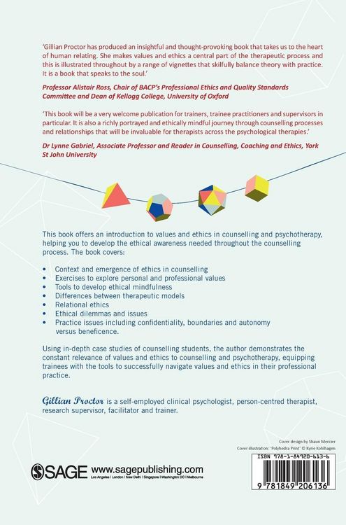 Produktbild: Values & Ethics in Counselling and Psychotherapy