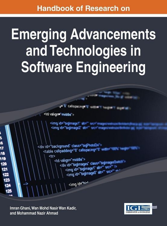 Produktbild: Handbook of Research on Emerging Advancements and Technologies in Software Engineering