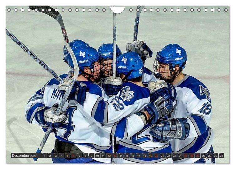 Produktbild: Eishockey - Fairplay und Schl&auml;gerei (Wandkalender 2026 DIN A4 quer), CALVENDO Monatskalender