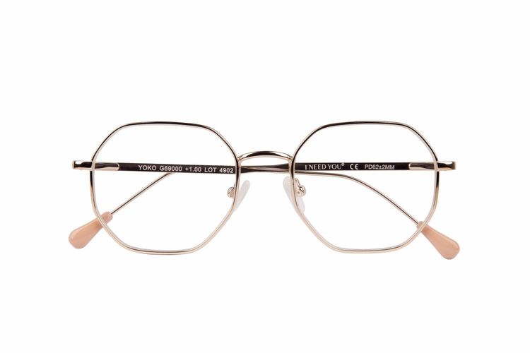 Produktbild: Lesebrille YOKO, gold, +1.50 dpt mit Etui