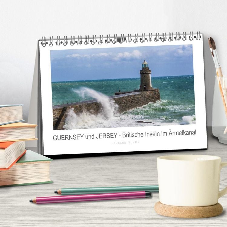 Produktbild: GUERNSEY und JERSEY - Britische Inseln im &Auml;rmelkanal (Tischkalender 2026 DIN A5 quer), CALVENDO Monatskalender