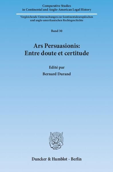 Produktbild: Ars Persuasionis: Entre doute et certitude.