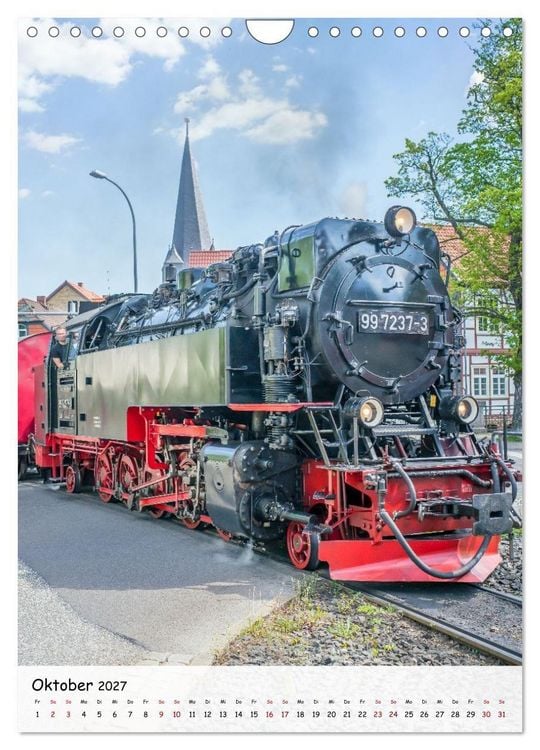 Produktbild: Mit der Dampflok durch den Harz (Wandkalender 2027 DIN A4 hoch), CALVENDO Monatskalender