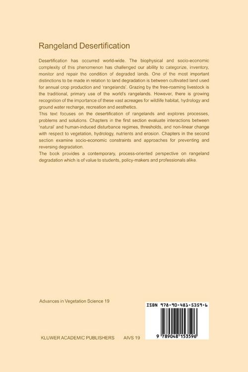 Produktbild: Rangeland Desertification