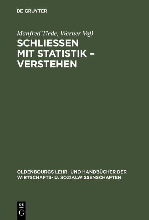 Produktbild: Schlie&szlig;en mit Statistik &ndash; Verstehen