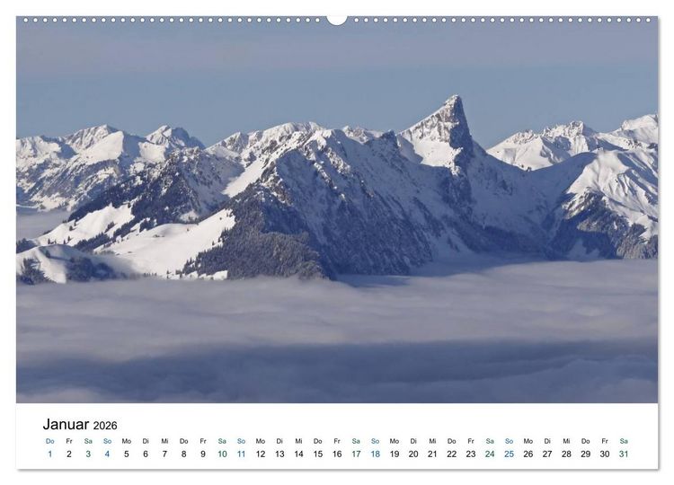 Produktbild: Stockhorn &ndash; &Uuml;ber Stock und Stein (Wandkalender 2026 DIN A2 quer), CALVENDO Monatskalender