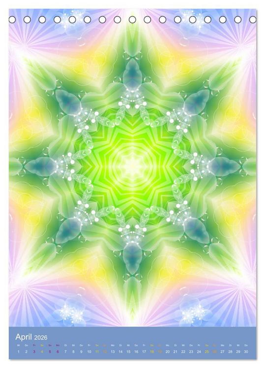 Produktbild: Lichtvolle Mandalas (Tischkalender 2026 DIN A5 hoch), CALVENDO Monatskalender