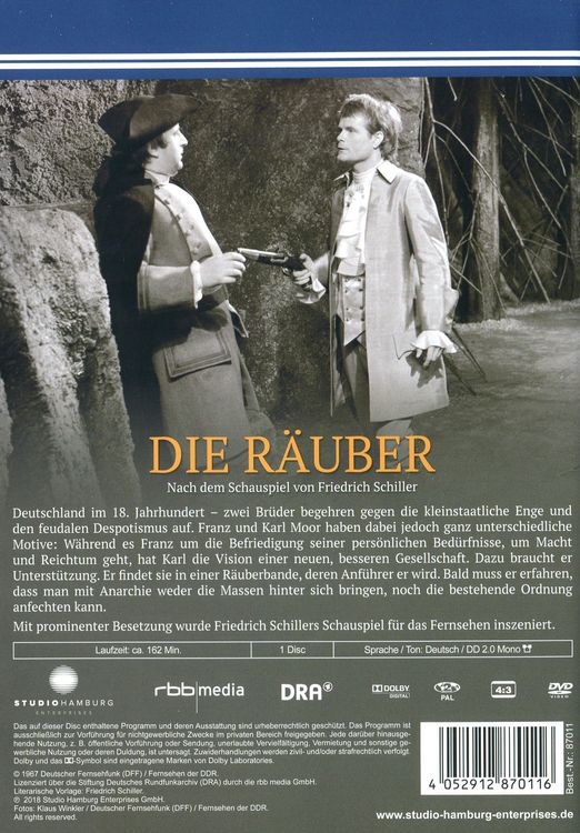 Produktbild: Die R&auml;uber (DDR TV-Archiv)
