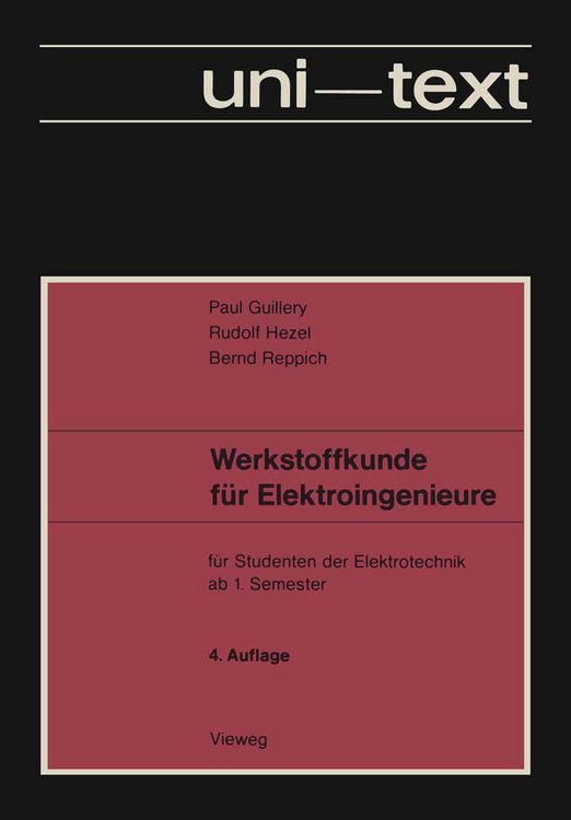 Produktbild: Werkstoffkunde f&uuml;r Elektroingenieure