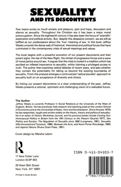 Produktbild: Sexuality and Its Discontents