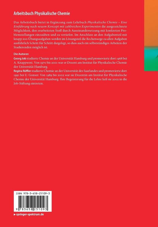 Produktbild: Arbeitsbuch Physikalische Chemie