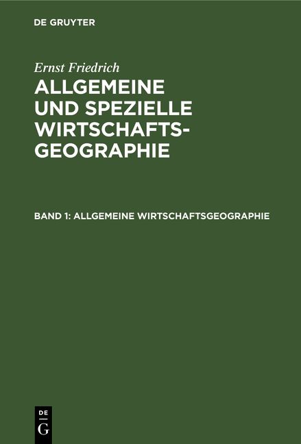 Produktbild: Allgemeine Wirtschaftsgeographie