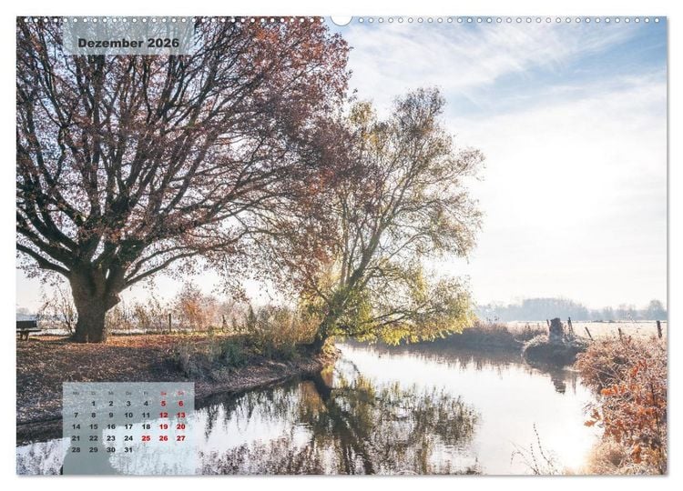 Produktbild: Ein Jahr Niederrhein Momente der Natur (Wandkalender 2026 DIN A2 quer), CALVENDO Monatskalender