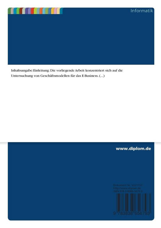 Produktbild: Gesch&auml;ftsmodelle f&uuml;r das E-Business