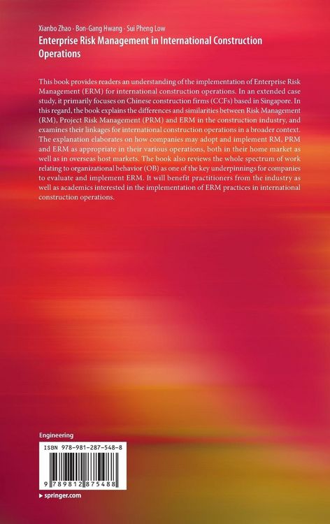 Produktbild: Enterprise Risk Management in International Construction Operations