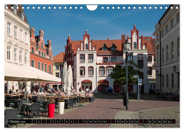 Produktbild: Ein Bummel durch die Hansestadt Wismar (Wandkalender 2026 DIN A4 quer), CALVENDO Monatskalender
