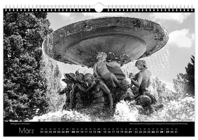 Produktbild: Kalender Dresden schwarz / wei&szlig; 2027