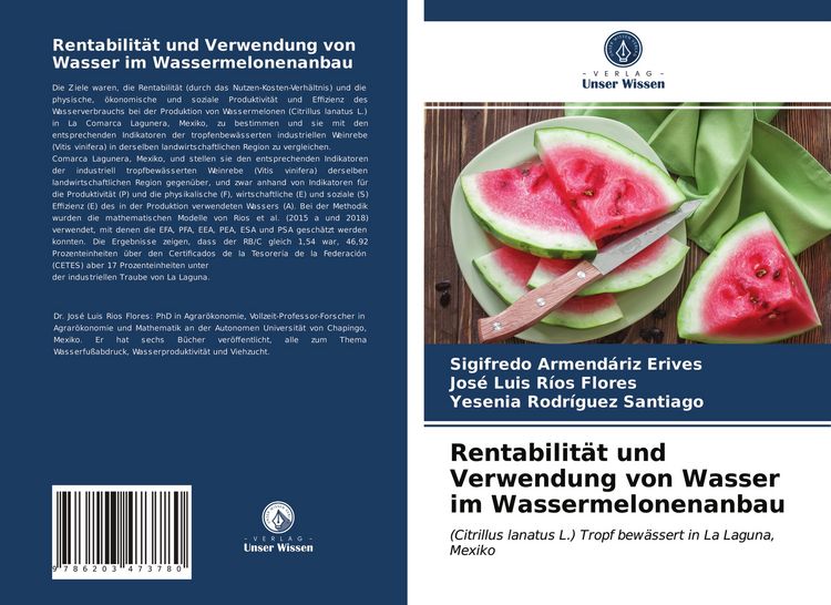Produktbild: Rentabilit&auml;t und Verwendung von Wasser im Wassermelonenanbau
