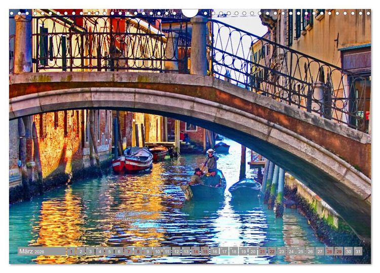 Produktbild: Venedig - Die Lagunenstadt (Wandkalender 2026 DIN A3 quer), CALVENDO Monatskalender