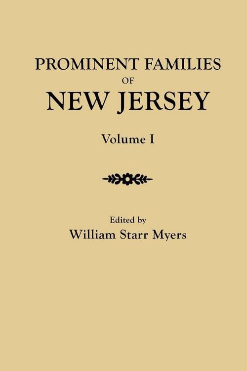 Produktbild: Prominent Families of New Jersey. in Two Volumes. Volume I