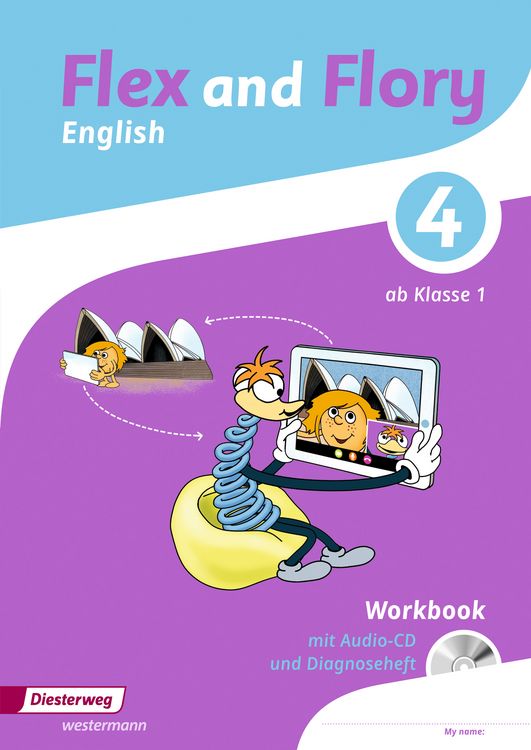 Produktbild: Flex and Flory 1-4. Workbook 4 mit Sch&uuml;ler-Audio-CD und Diagnoseheft
