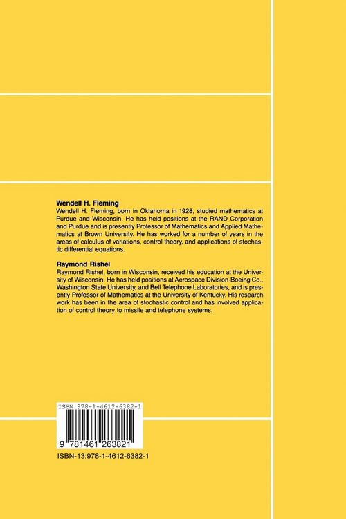 Produktbild: Deterministic and Stochastic Optimal Control