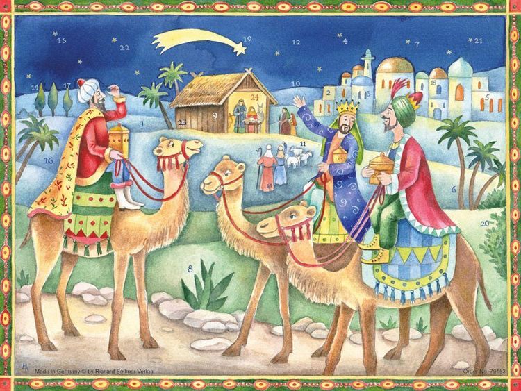 Produktbild: Adventskalender "Heilige Drei K&ouml;nige bringen Gaben"